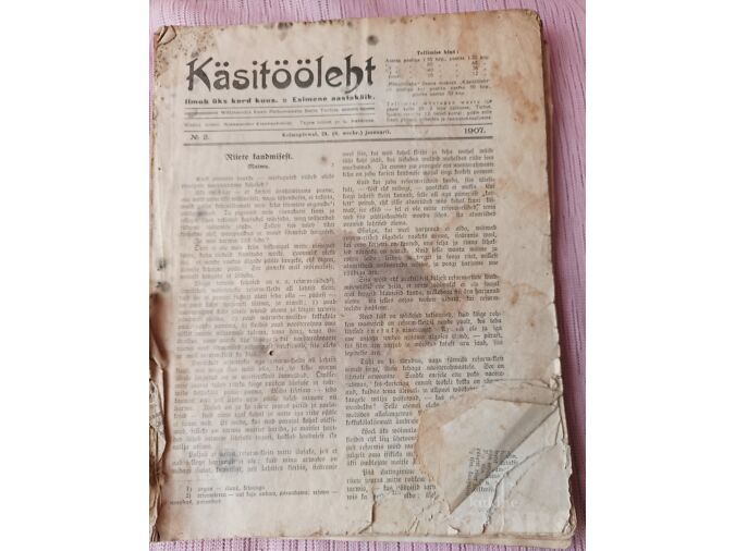 KÄSITÖÖLEHT