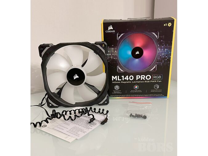 CORSAIR FAN ML140 PRO RGB LED PWM ÜKSIK PAKK MAGNETIC LEVITATION (CO-9050077-WW)