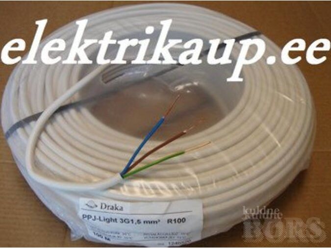 OSTAN 2X1,5 - 0,2 €/M, 3X1,5 - 0,35 €/M JA PALJU MUID ELEKTRIKAUPU HEA HINNAGA.