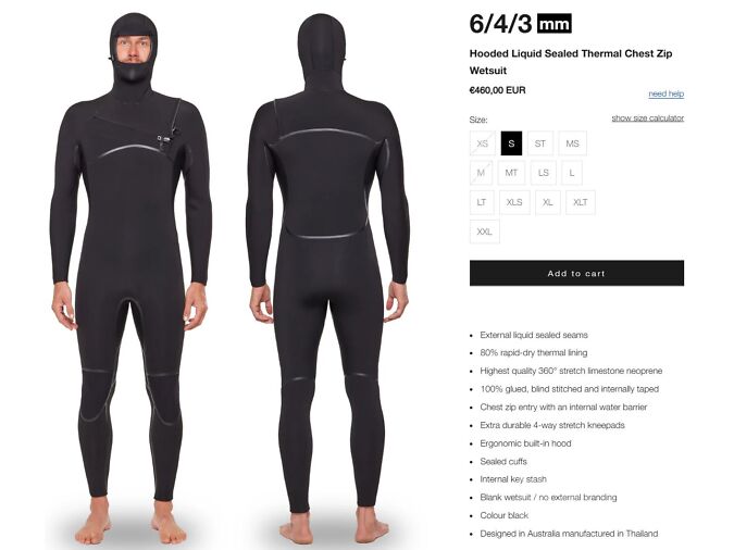 TALVE KALIPSO NEEDESSENTIALS 6/4/3 SUURUS XLT