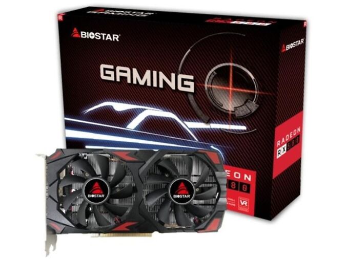 8GB VIDEOKAART BIOSTAR RADEON RX 580 8GB GDDR5 - GARANTII