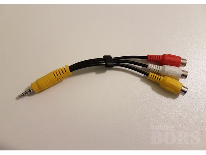 3,5MM 1 AUX MALE TO 3 RCA 3