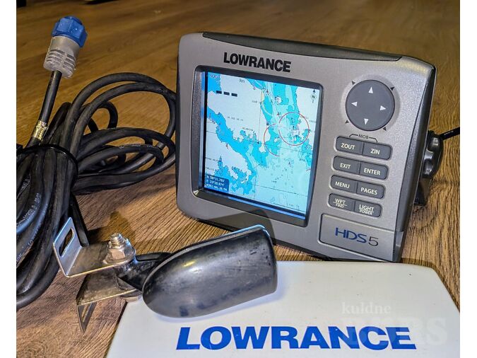 KAJALOOD LOWRANCE HDS 5 + NAVIONICS KAART