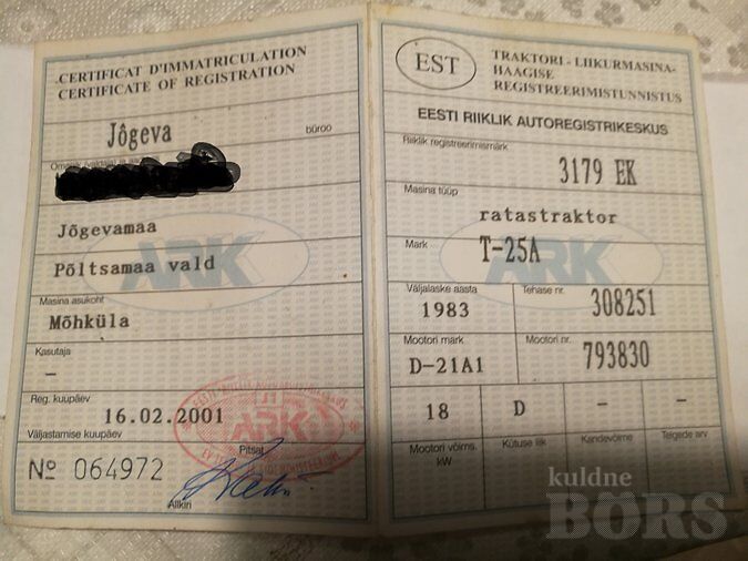 KOLM TRAKTORIT KOMPLEKTINA