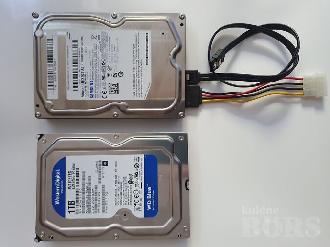 2 TK. HDD 3.5" SATA. 1000 GB IGA, 1 TK. TUHI,AGA TEINE(SININE) KOOS 2 TK. WINDOWS 10 HOME JA 11 PRO 25H2 (PROTS. INTEL RYZEN 5)