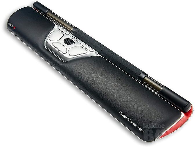 ERGONOOMILINE HIIR-KÄEPADI CONTOUR DESIGN ROLLERMOUSE RED, 2400 DPI - GARANTII