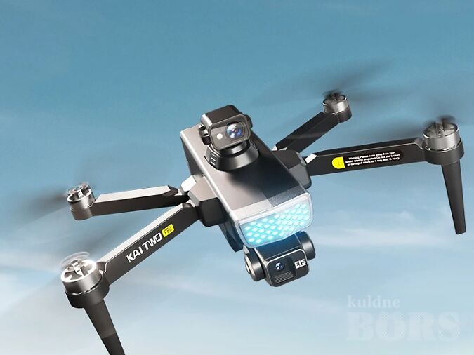 KAI TWO PRO GPS-DROON 8K KOLMETELJELINE PTZ HD KAHEKAAMERAGA LASERTAKISTUSTE VÄLTIMINE HARJADETA MOOTOR GPS 5G WIFI RC FPV