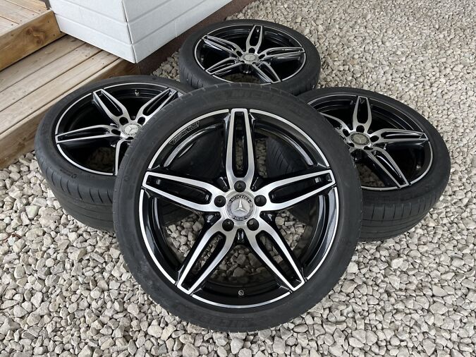 MERCEDES-BENZ 19” AMG ORIGINAAL VALUVELJED + SUVEREHVID
