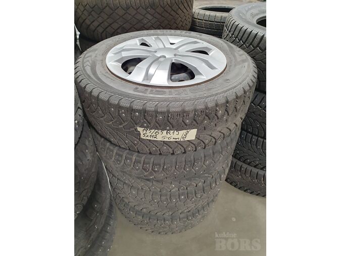 TALVEREHVID JA PLEKKVELJED 195/65 R15 / 5X112 / NOKIAN HAKKAPELIITTA 4 / 5-6MM / NAAST - NAEL / AUDI - VW PLEKKVELJED
