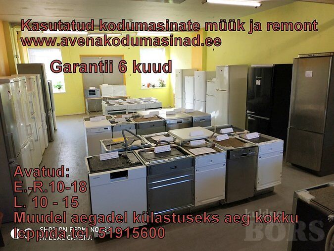 KASUTATUD KODUMASINAD SOODSALT. MUSTAMÄEL! MÜÜK JA REMONT MUSTAMÄEL