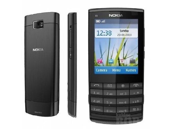 2,4" TFT MOBIILTELEFON NOKIA X3-02 - WIFI, USB - GARANTII