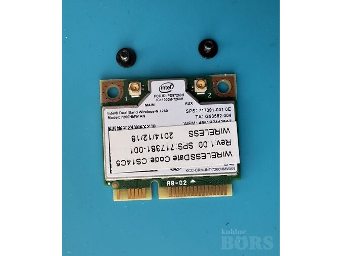 SÜLEARVUTI WIFI KAART INTEL DUAL BAND WIRELESS‑N 7260