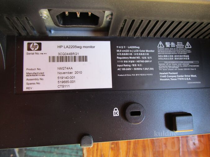MONITOR HP 22"