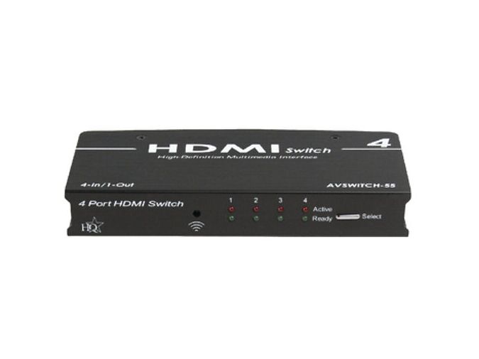 HDMI SPLITTER AVSWITCH-55. 4 PORDIGA HDMI LÜLITI KAUGJUHTIMISPULDIGA - GARANTII