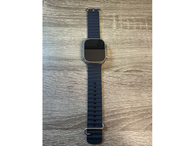 NUTIKELL APPLE WATCH ULTRA 2 GPS + CELLULAR 49MM NATURAL TITANIUM CASE WITH NAVY OCEAN BAND