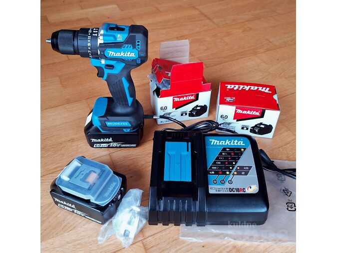 MAKITA LÖÖKDRELL DDF487 18V+ 2 AKUT 6AH+LAADIJA(UUED)