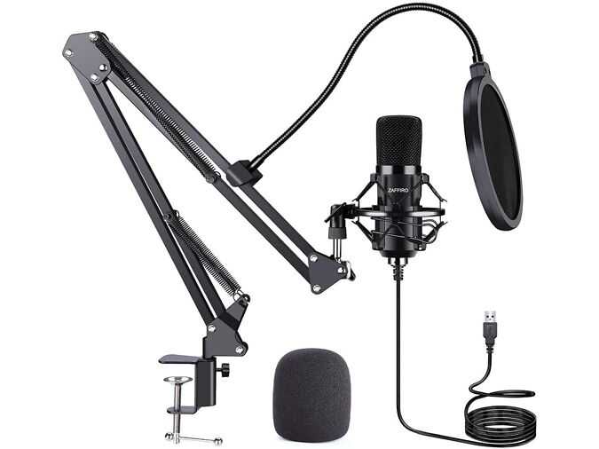 ZAFFIRO STUDIO CONDENSER USB MICROPHONE PLUG & PLAY
