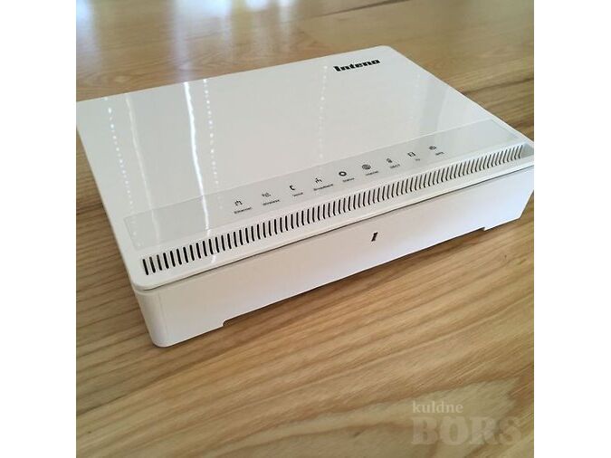 TELIA RUUTER INTENO DG301A, TÖÖKORRAS, KARP + KAABLID 30€